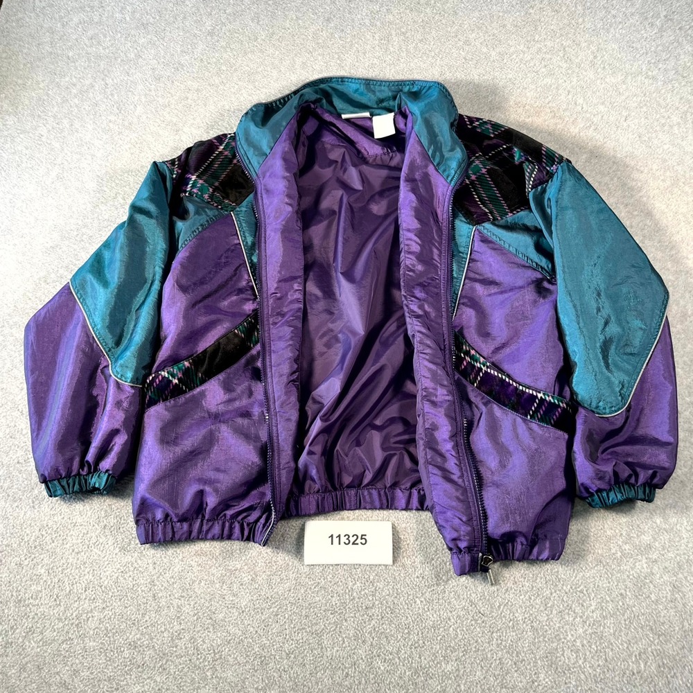 Vintage 90s Outbrook Windbreaker Jacket Mens XL Multicolor Colorblock Full Zip